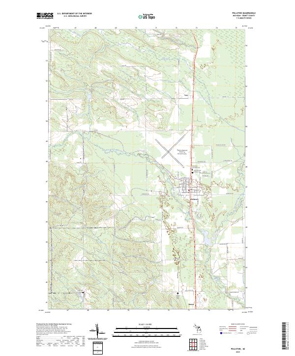 USGS Topographic Map – Pellston