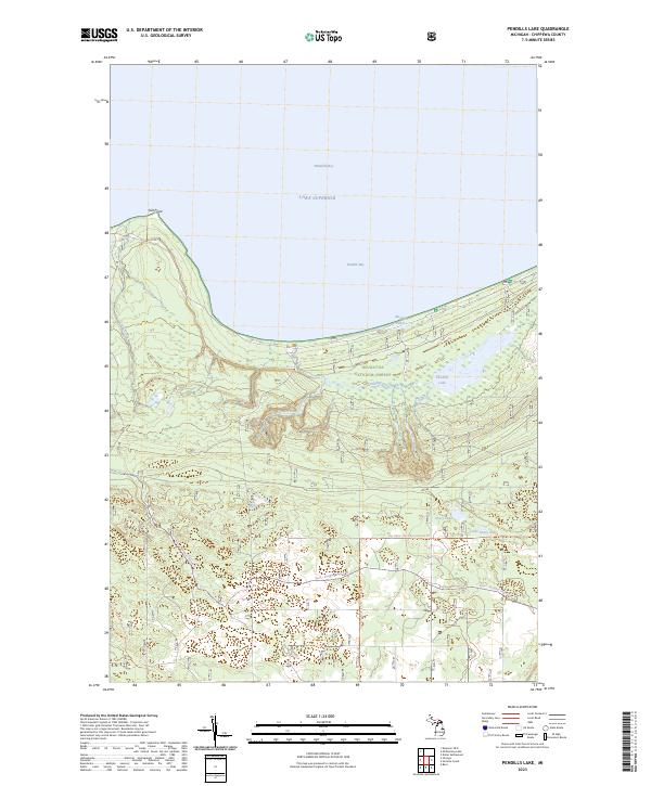 USGS Topographic Map – Pendills Lake