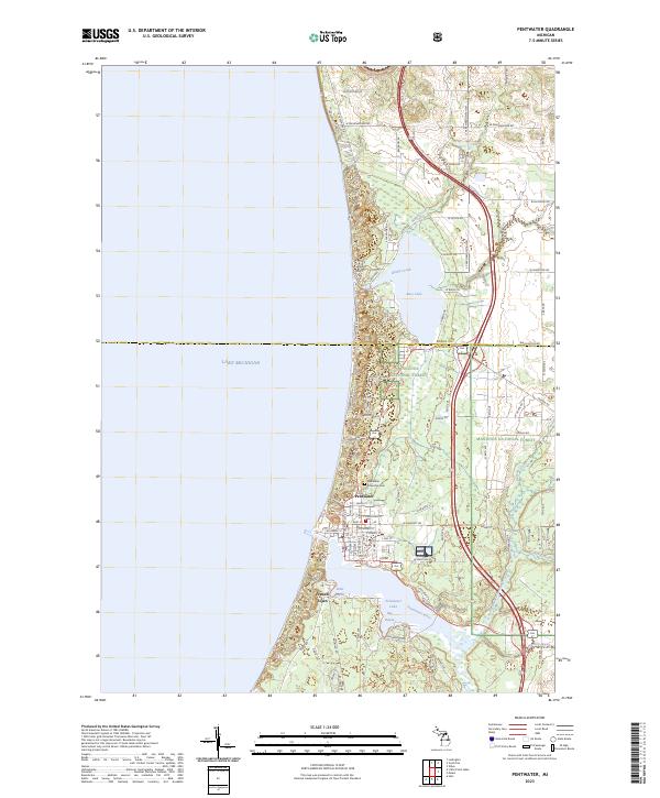 USGS Topographic Map – Pentwater
