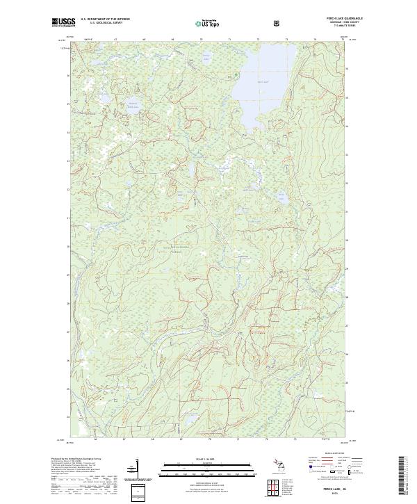 USGS Topographic Map – Perch Lake