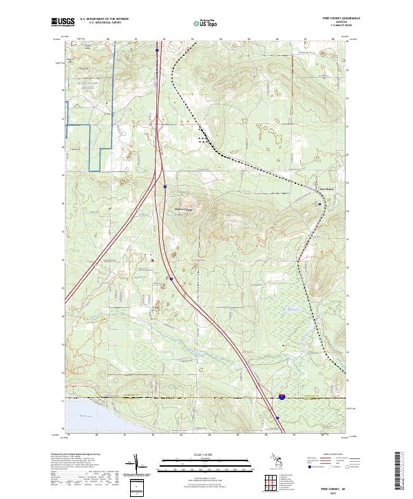 USGS Topographic Map – Pere Cheney