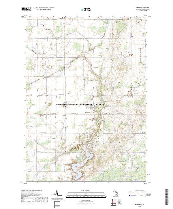 USGS Topographic Map – Perrinton