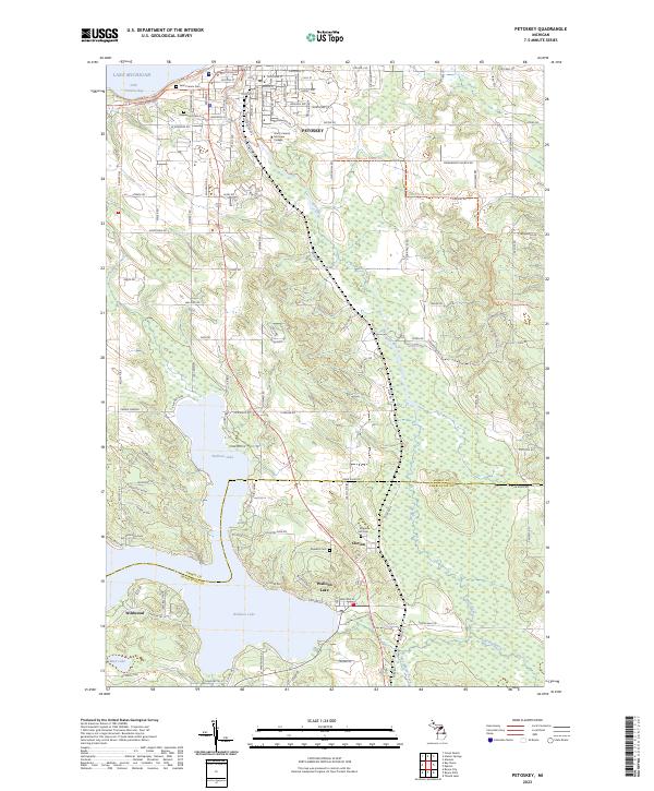 USGS Topographic Map – Petoskey
