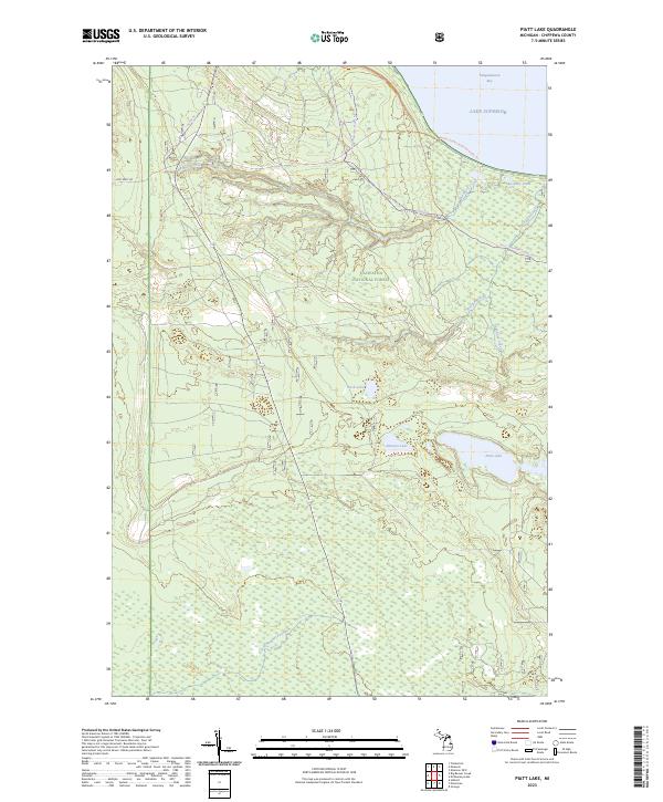 USGS Topographic Map – Piatt Lake