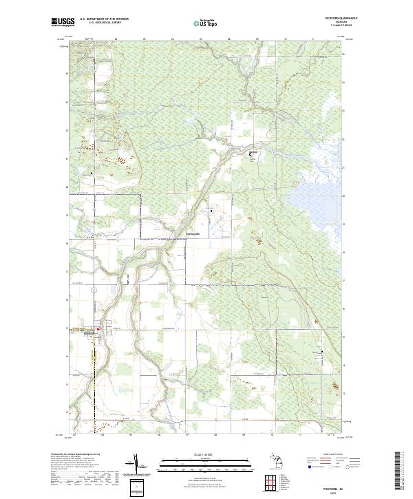 USGS Topographic Map – Pickford