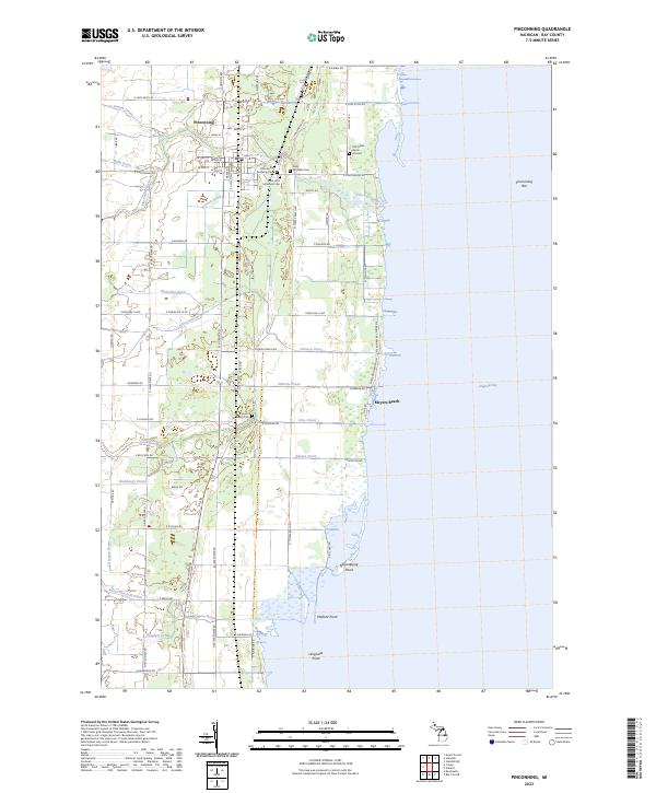 USGS Topographic Map – Pinconning
