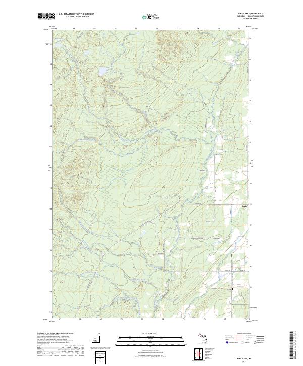 USGS Topographic Map – Pine Lake
