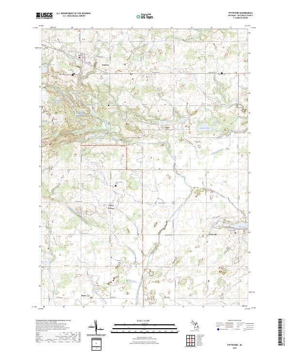 USGS Topographic Map – Pittsford