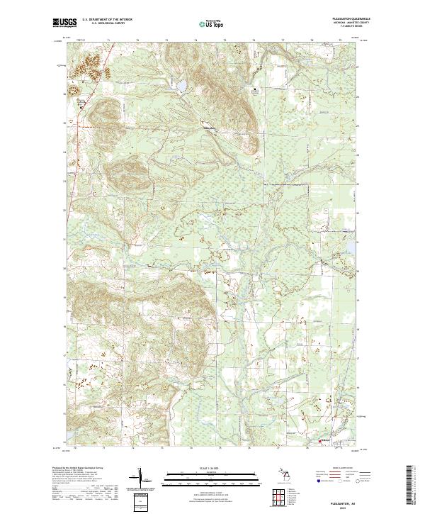 USGS Topographic Map – Pleasanton