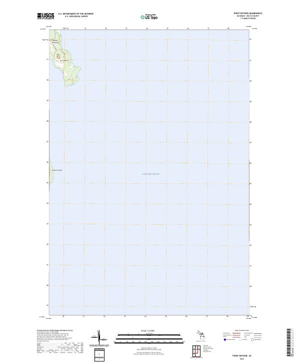 USGS Topographic Map – Point Detour