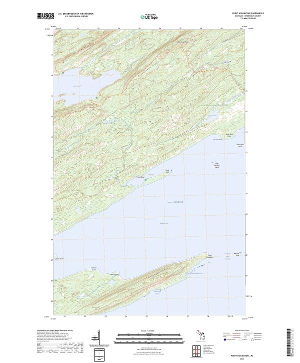 USGS Topographic Map – Point Houghton