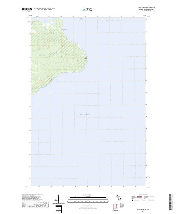 USGS Topographic Map – Point Isabelle