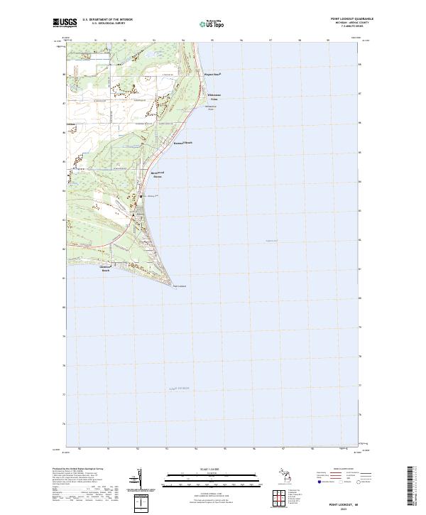 USGS Topographic Map – Point Lookout