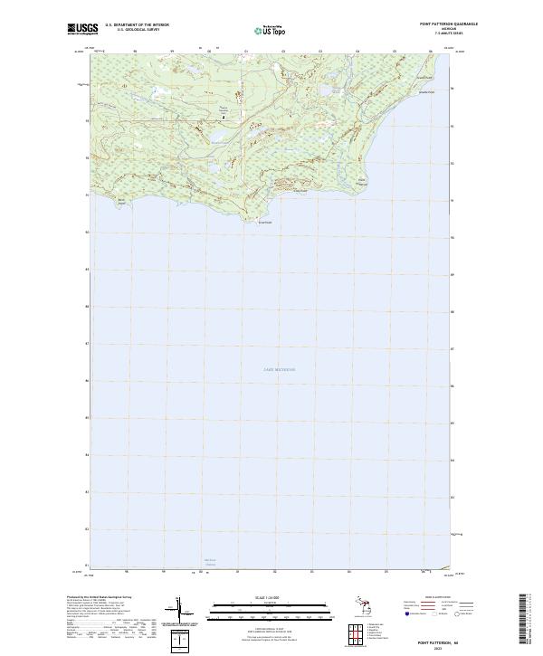 USGS Topographic Map – Point Patterson