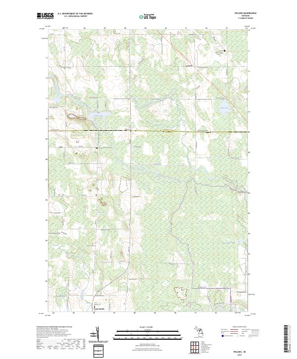 USGS Topographic Map – Polaski