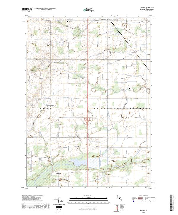 USGS Topographic Map – Pompeii
