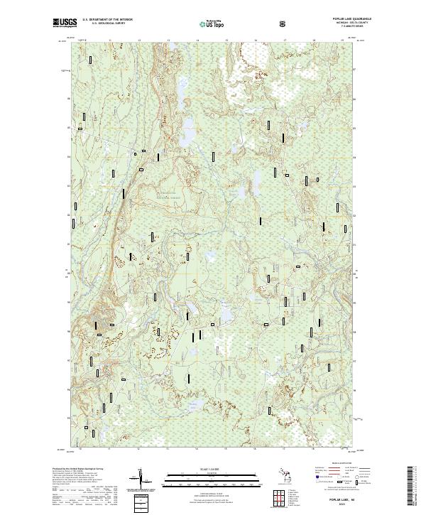 USGS Topographic Map – Poplar Lake