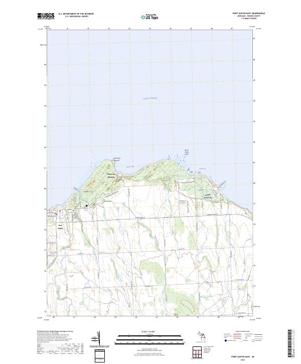 USGS Topographic Map – Port Austin East
