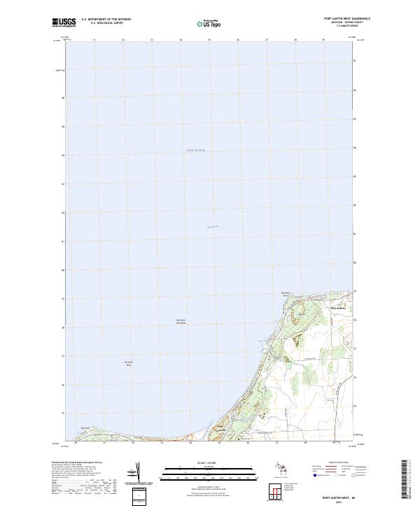 USGS Topographic Map – Port Austin West