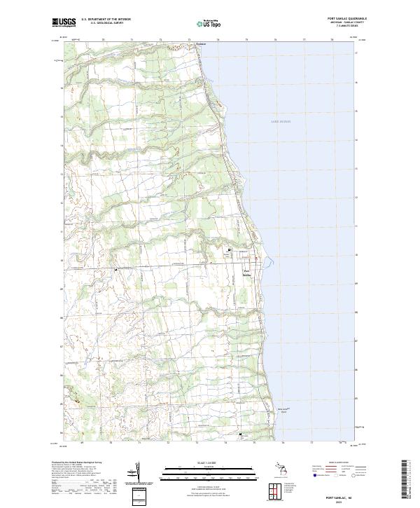 USGS Topographic Map – Port Sanilac