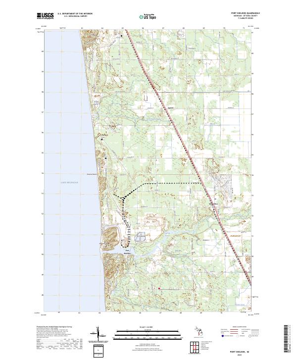 USGS Topographic Map – Port Sheldon