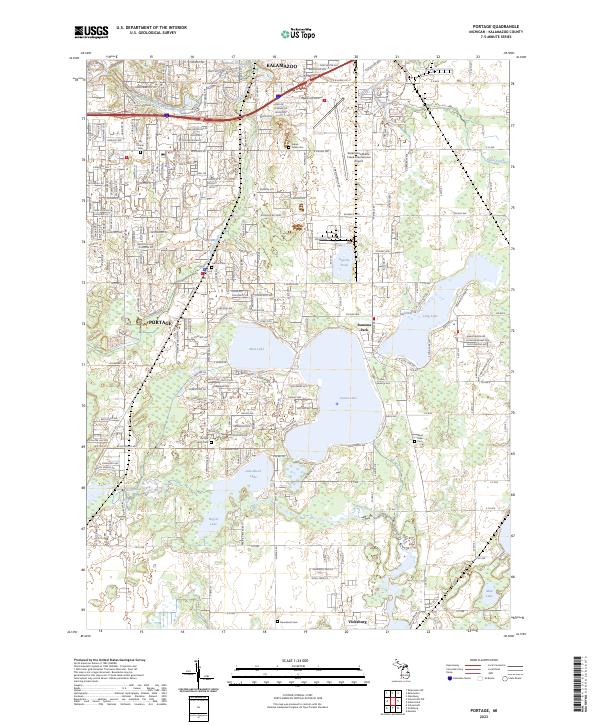 USGS Topographic Map – Portage