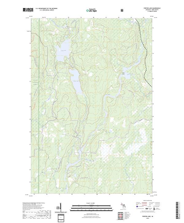 USGS Topographic Map – Porter Lake