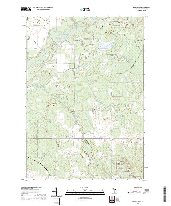 USGS Topographic Map – Prestle Creek