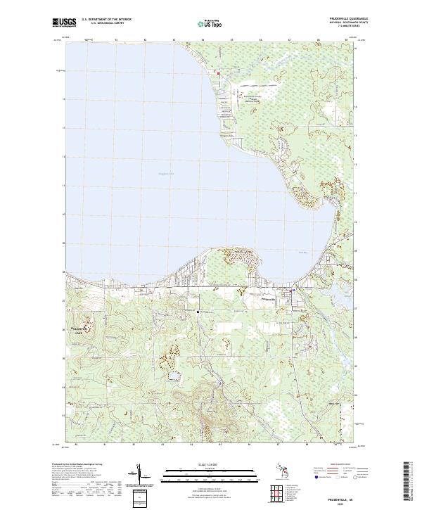 USGS Topographic Map – Prudenville