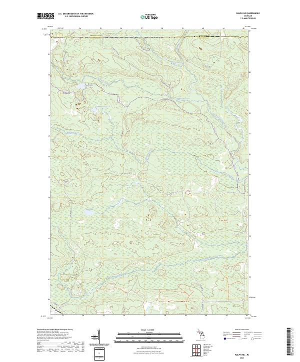 USGS Topographic Map – Ralph NE