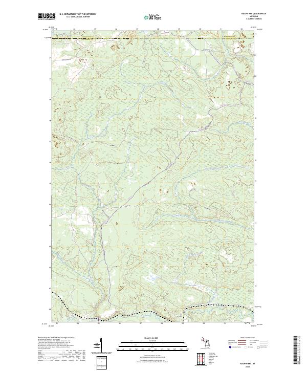 USGS Topographic Map – Ralph NW