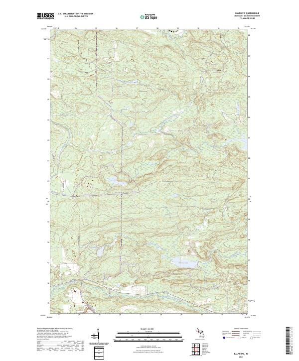 USGS Topographic Map – Ralph SW