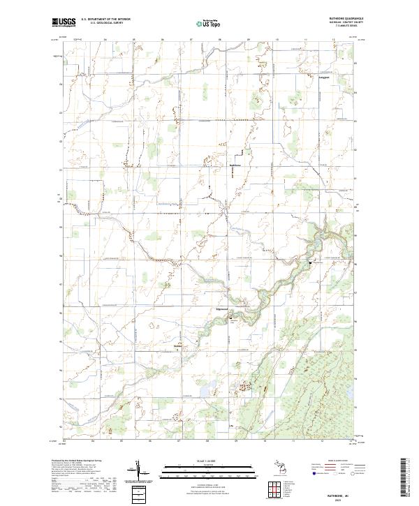 USGS Topographic Map – Rathbone