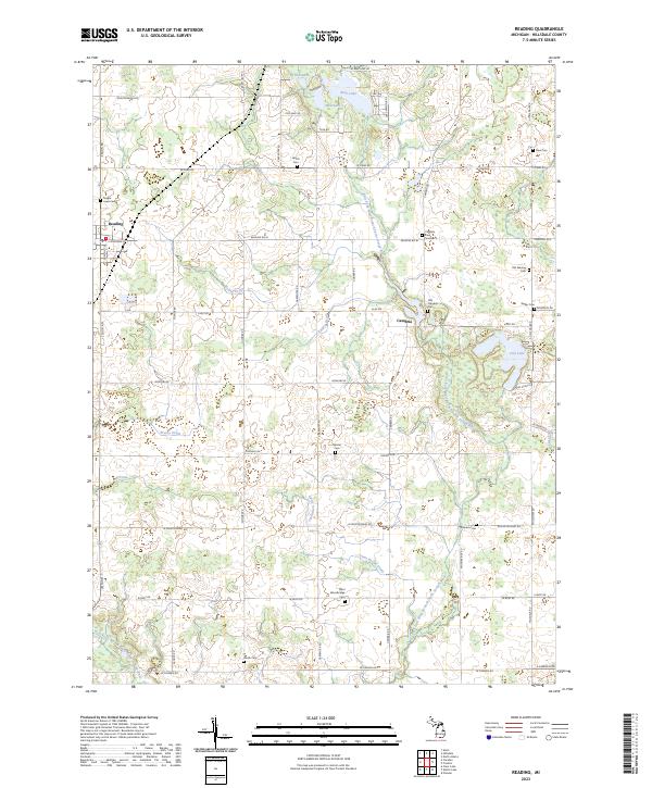 USGS Topographic Map – Reading