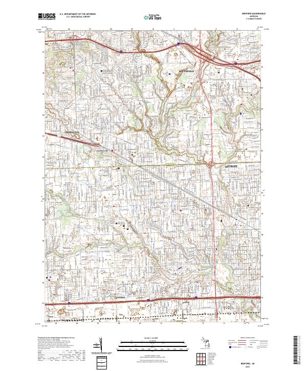 USGS Topographic Map – Redford