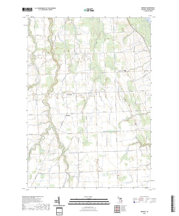 USGS Topographic Map – Redman