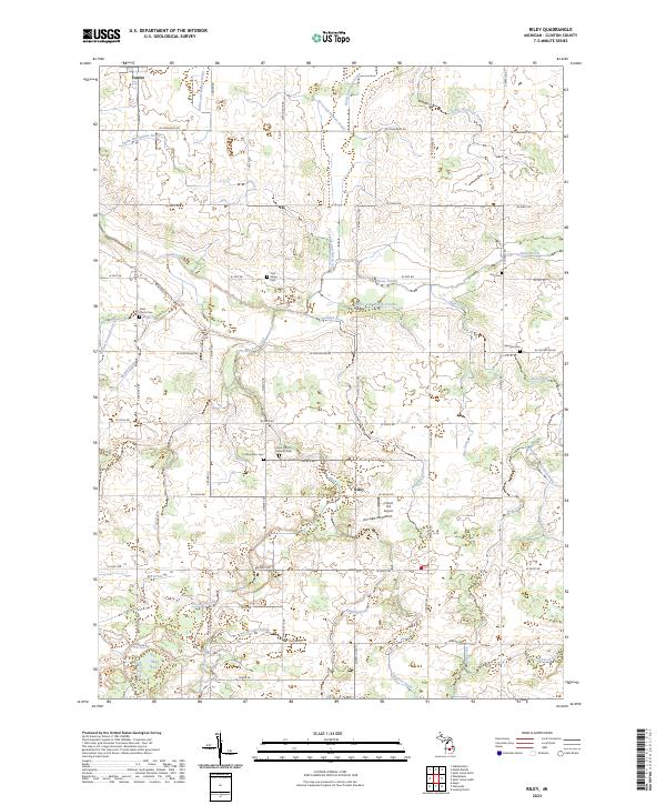 USGS Topographic Map – Riley