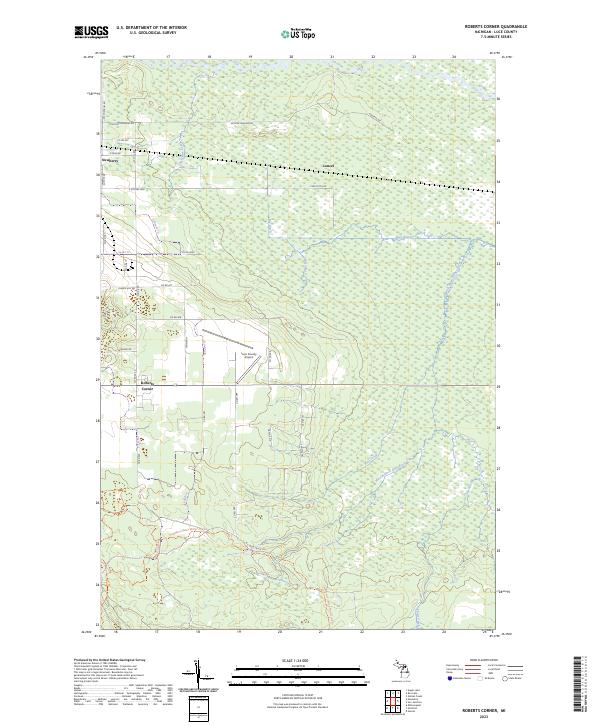 USGS Topographic Map – Roberts Corner