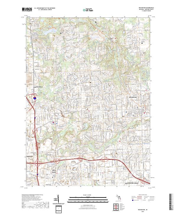 USGS Topographic Map – Rochester