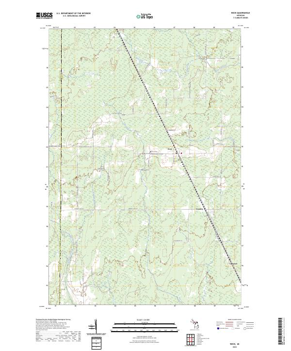 USGS Topographic Map – Rock