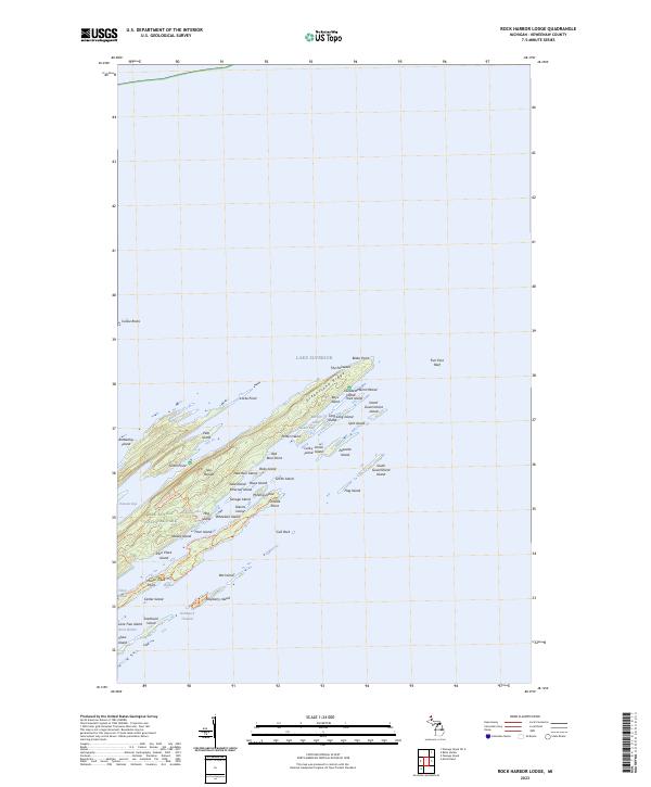 USGS Topographic Map – Rock Harbor Lodge
