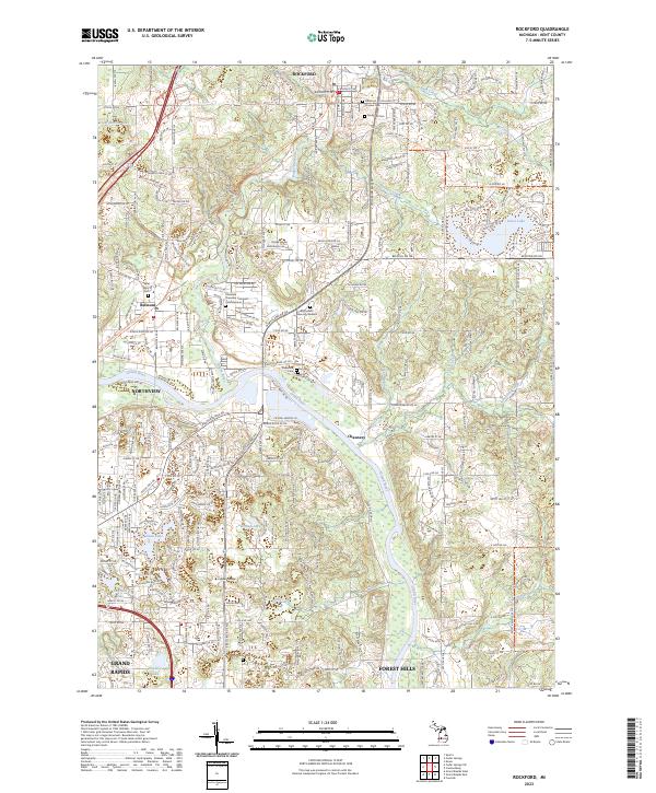 USGS Topographic Map – Rockford