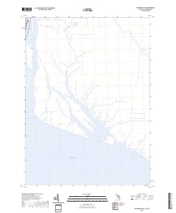 USGS Topographic Map – Rockwood OE E