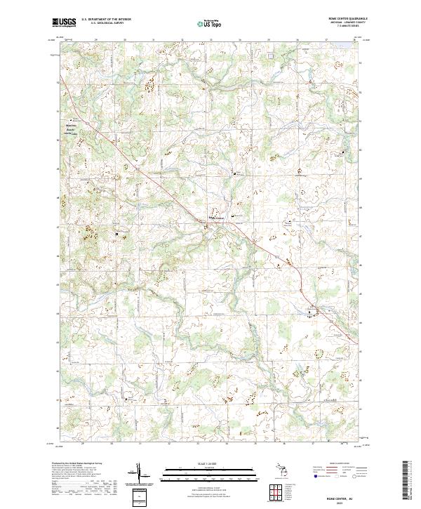 USGS Topographic Map – Rome Center