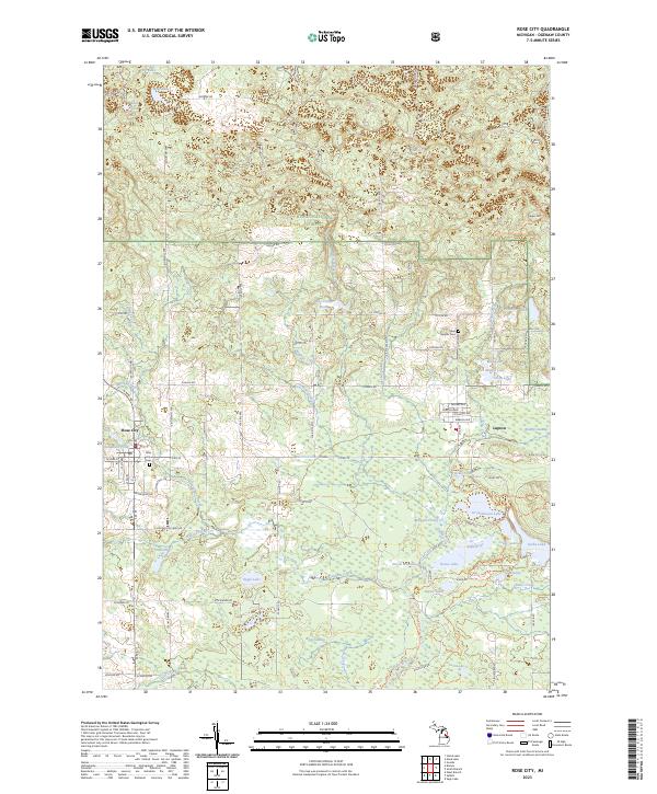 USGS Topographic Map – Rose City