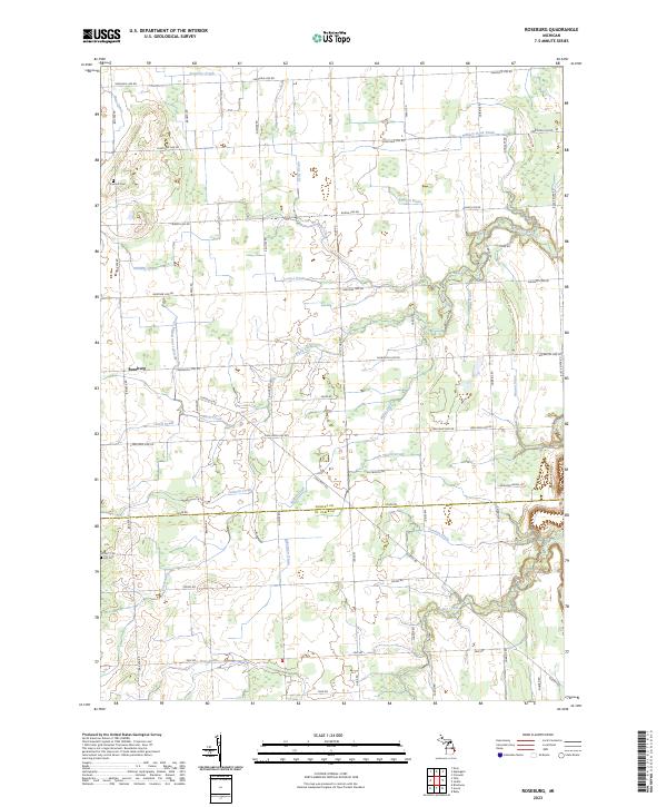 USGS Topographic Map – Roseburg
