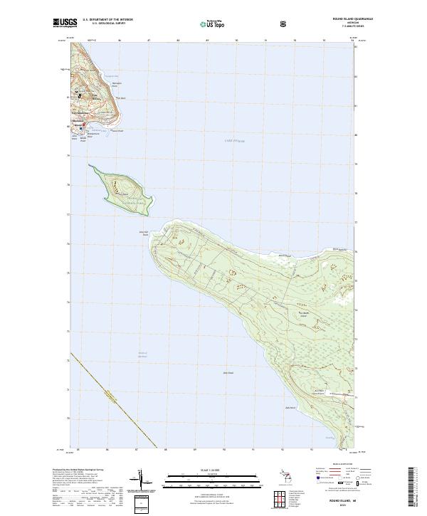 USGS Topographic Map – Round Island
