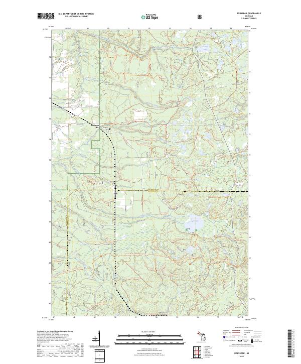 USGS Topographic Map – Rousseau