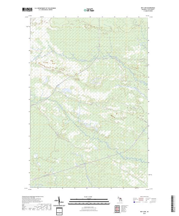 USGS Topographic Map – Roy Lake