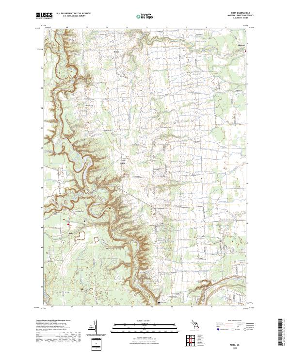 USGS Topographic Map – Ruby
